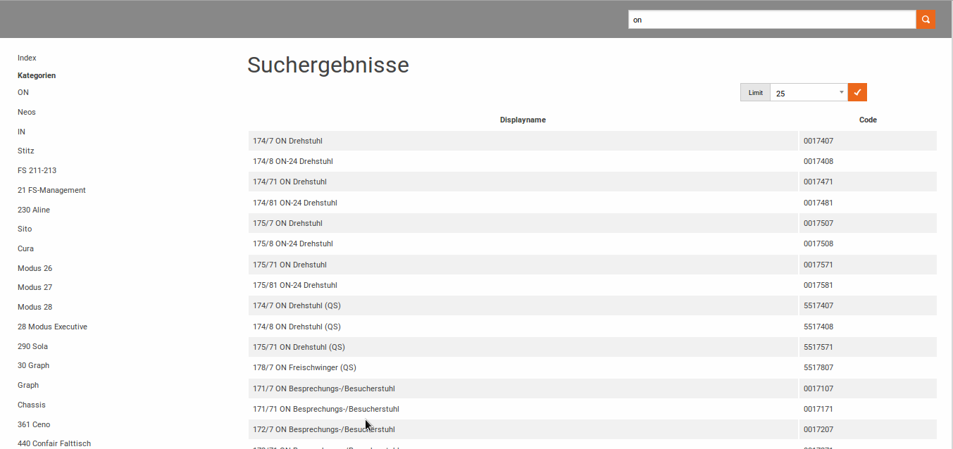 Produktsuche im Shopsystem mit OFML Daten Produktsuche im Shopsystem mit OFML Daten