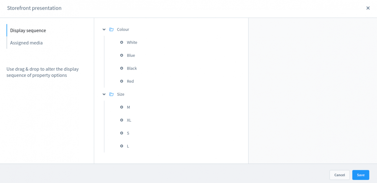 Shopware 6: Varianten aus Gr&ouml;&szlig;en und Farben